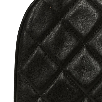 Chanel Lambskin Quilted Kisslock Frame Bag Black 15 of 21