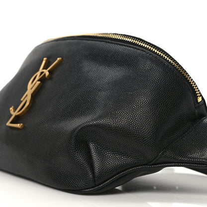 Saint Laurent Grain De Poudre Monogram Belt Bag Black 7 of 10