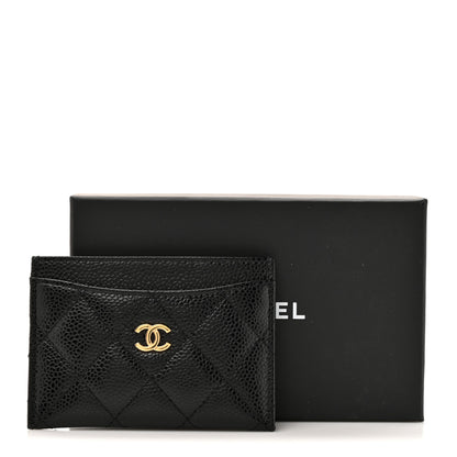 Chanel Caviar Quilted Card Holder Black 9 of 9