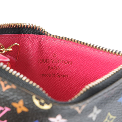 Louis Vuitton Monogram Multicolor Key Pouch Black Grenade 6 of 7
