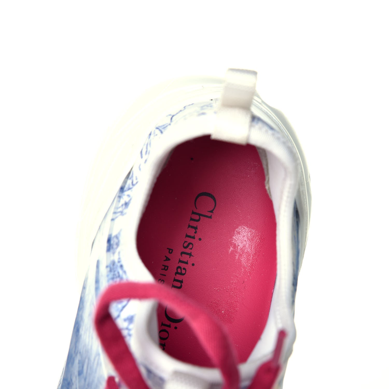 Christian Dior Technical Fabric Dior Around the World Print Womens D-Connect Sneakers 40 Blue Multicolor 9 of 9
