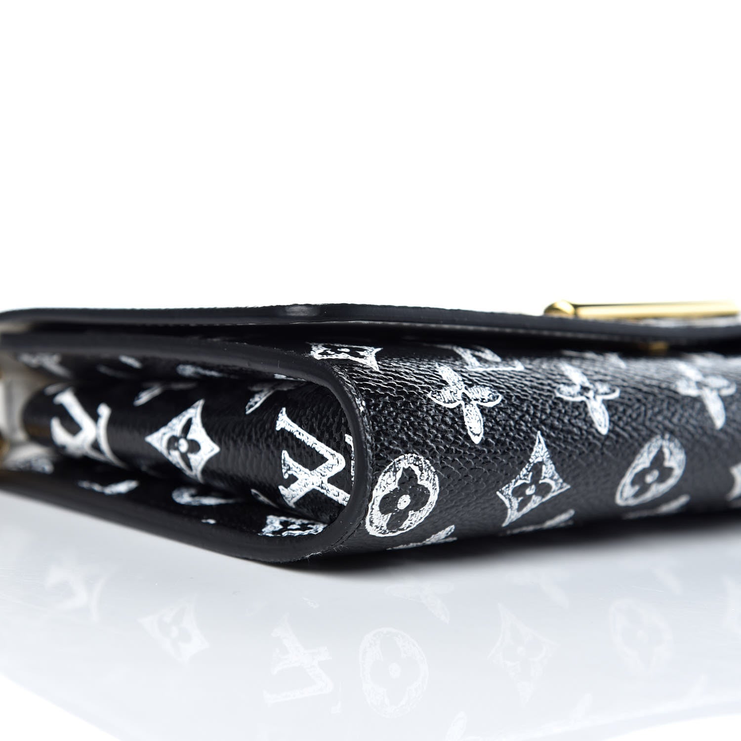 Louis Vuitton Catogram Twist Chain Wallet Black 5 of 10