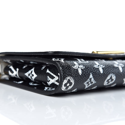 Louis Vuitton Catogram Twist Chain Wallet Black 5 of 10