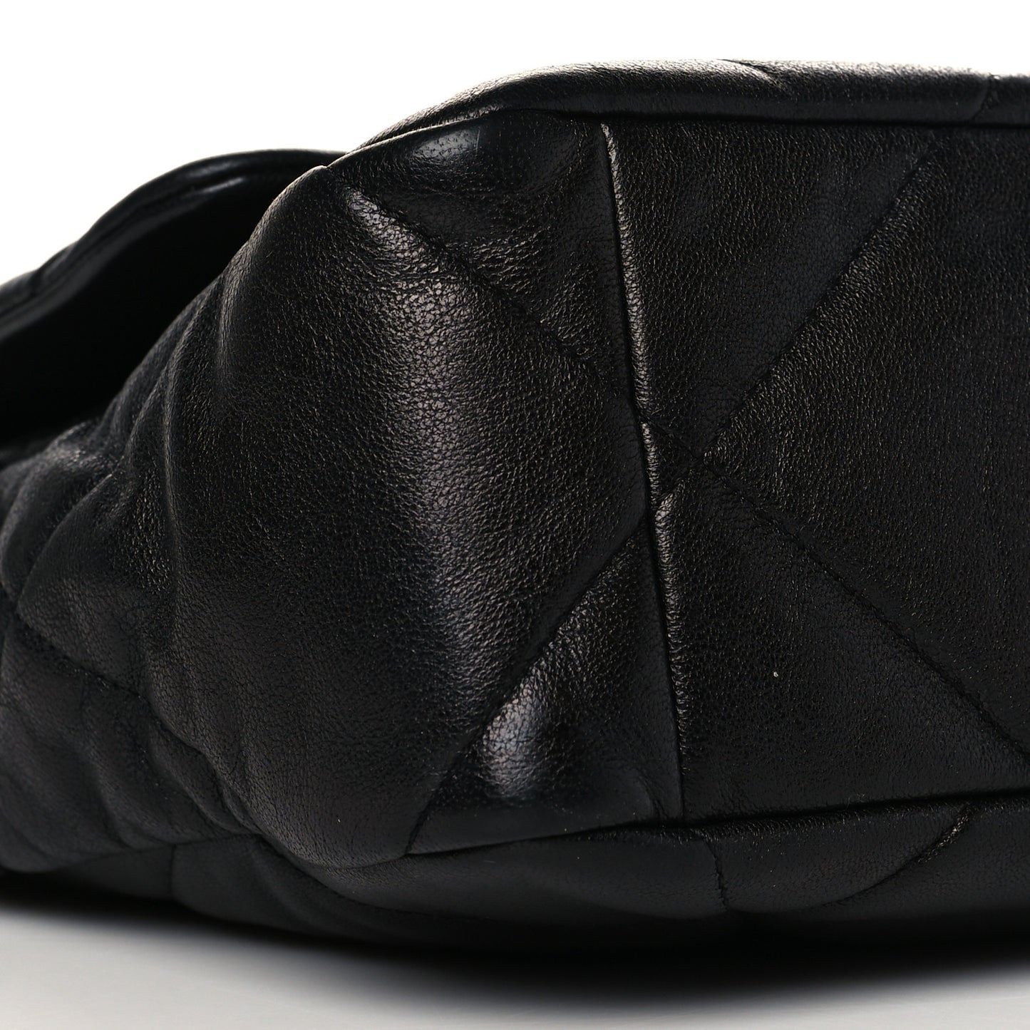 Goatskin Quilted Large Chanel 19 Flap Black