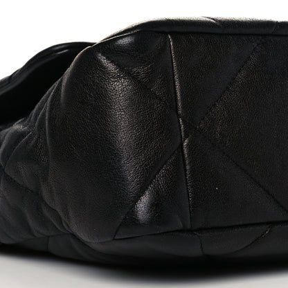 Chanel Goatskin Quilted Large Chanel 19 Flap Black 9 of 10