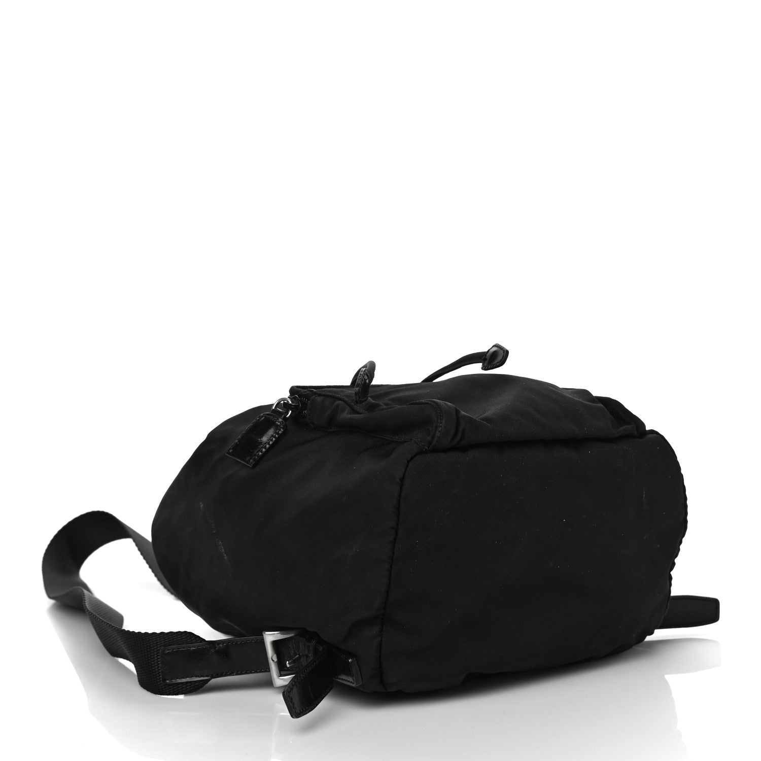 Prada Nylon Vela Mini Cinch Backpack Black 4 of 12