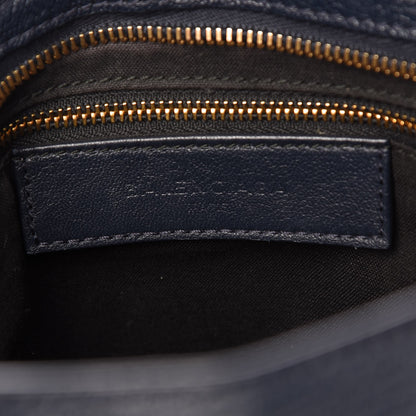 Balenciaga Chevre Gold Metallic Edge Hardware City Bleu Nuit Dark Sea 7 of 8
