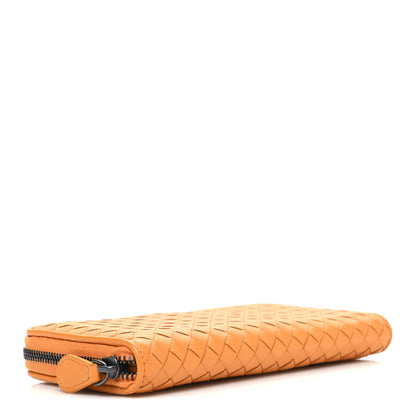 Bottega Veneta Nappa Intrecciato Zip Around Wallet Topaz 4 of 8