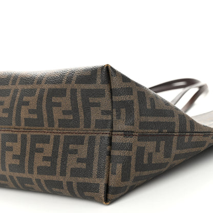 Fendi Zucca Spalmati Medium Roll Tote Tobacco Fuxia 9 of 10