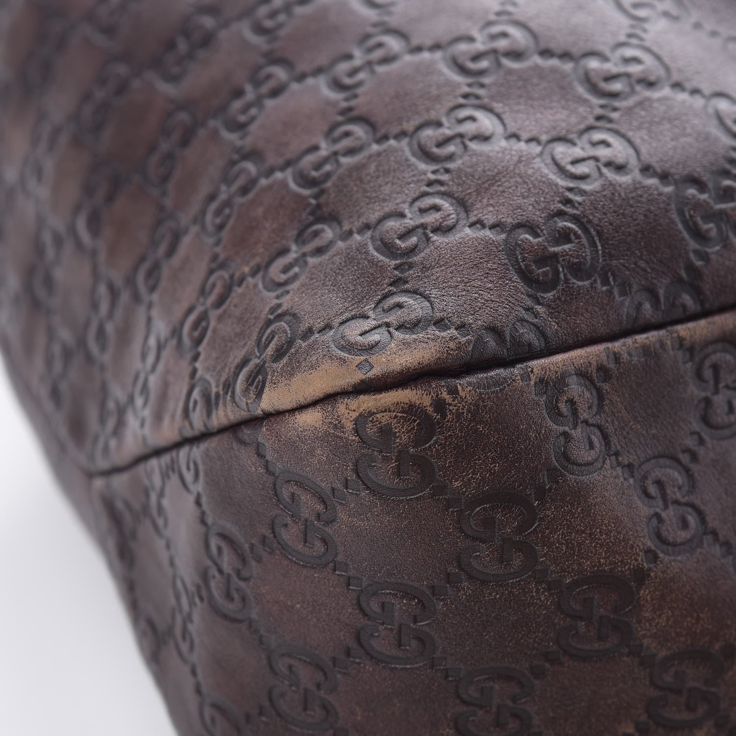 Gucci Guccissima Large Horsebit Chain Hobo Chocolate 12 of 20