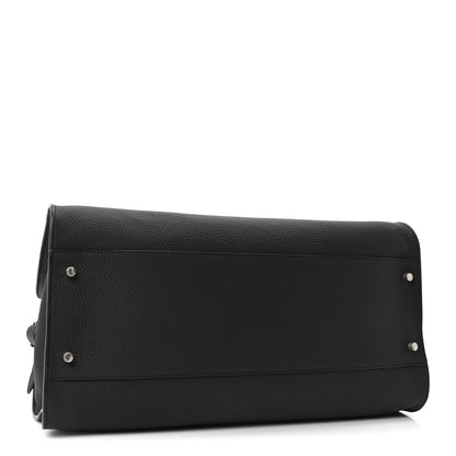 The Row Matte Grained Calfskin EW Margaux Black 3 of 8