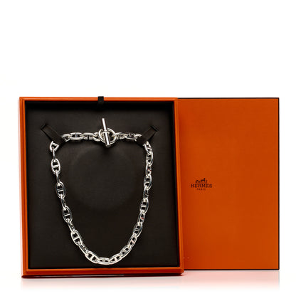 Hermes Sterling Silver GM Chaine D'Ancre Necklace 6 of 6