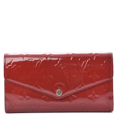 Louis Vuitton Vernis Sarah Wallet NM Cherry 1 of 17