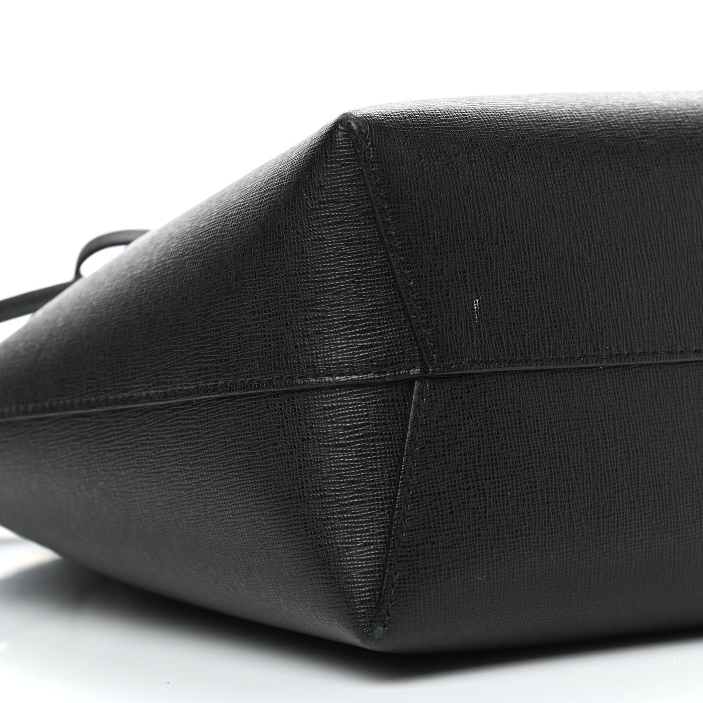 Saffiano Mini Bucket Bag Black Flamma
