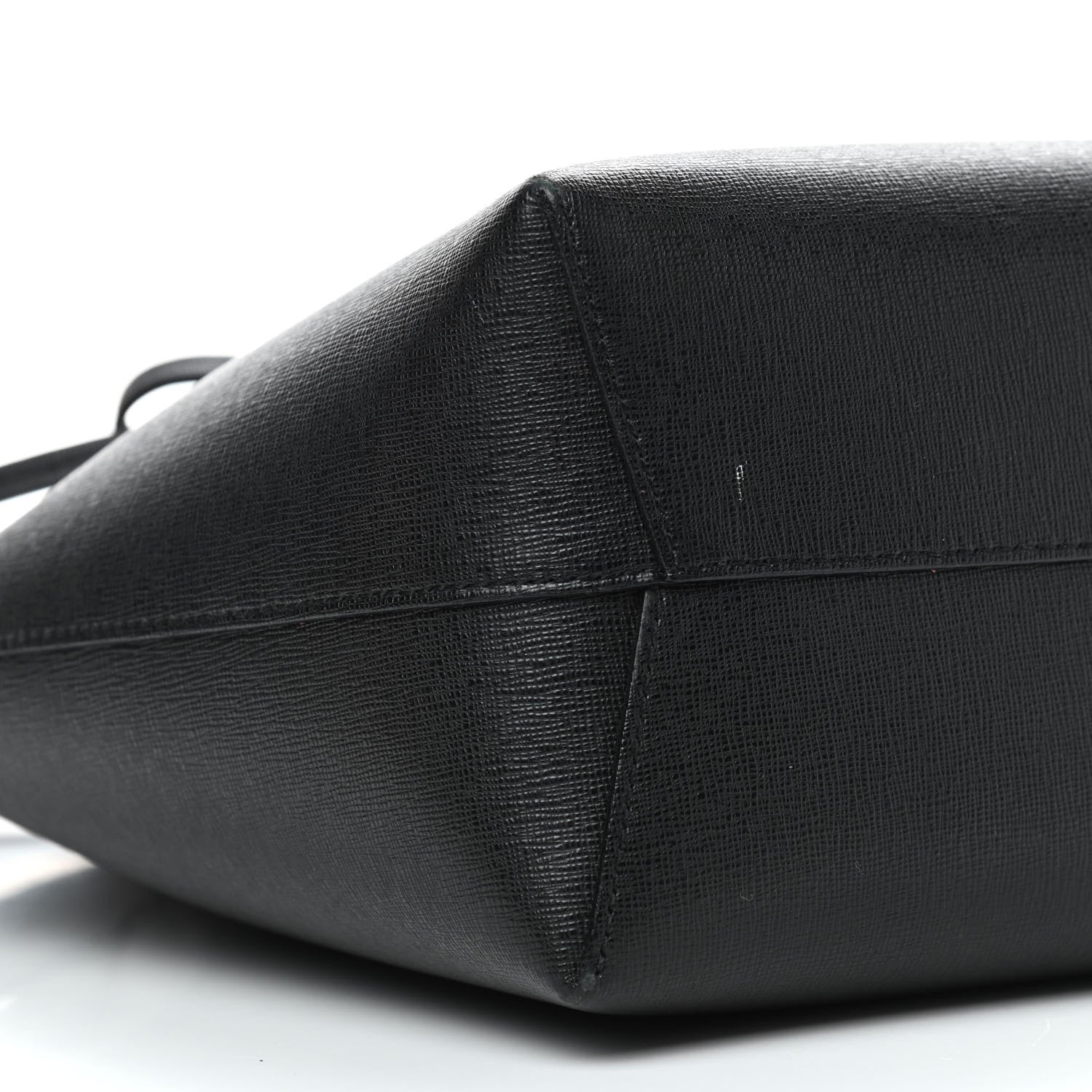 Mansur Gavriel Saffiano Mini Bucket Bag Black Flamma 8 of 9