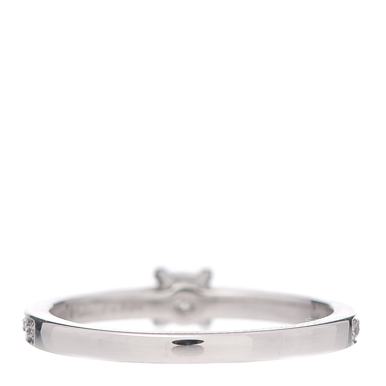 Tiffany Platinum Diamond .23ct Grace Engagement Ring 49 4.75 3 of 5