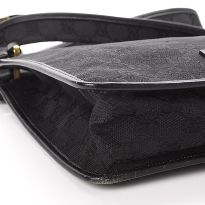 Gucci Monogram Messenger Bag Black 8 of 10