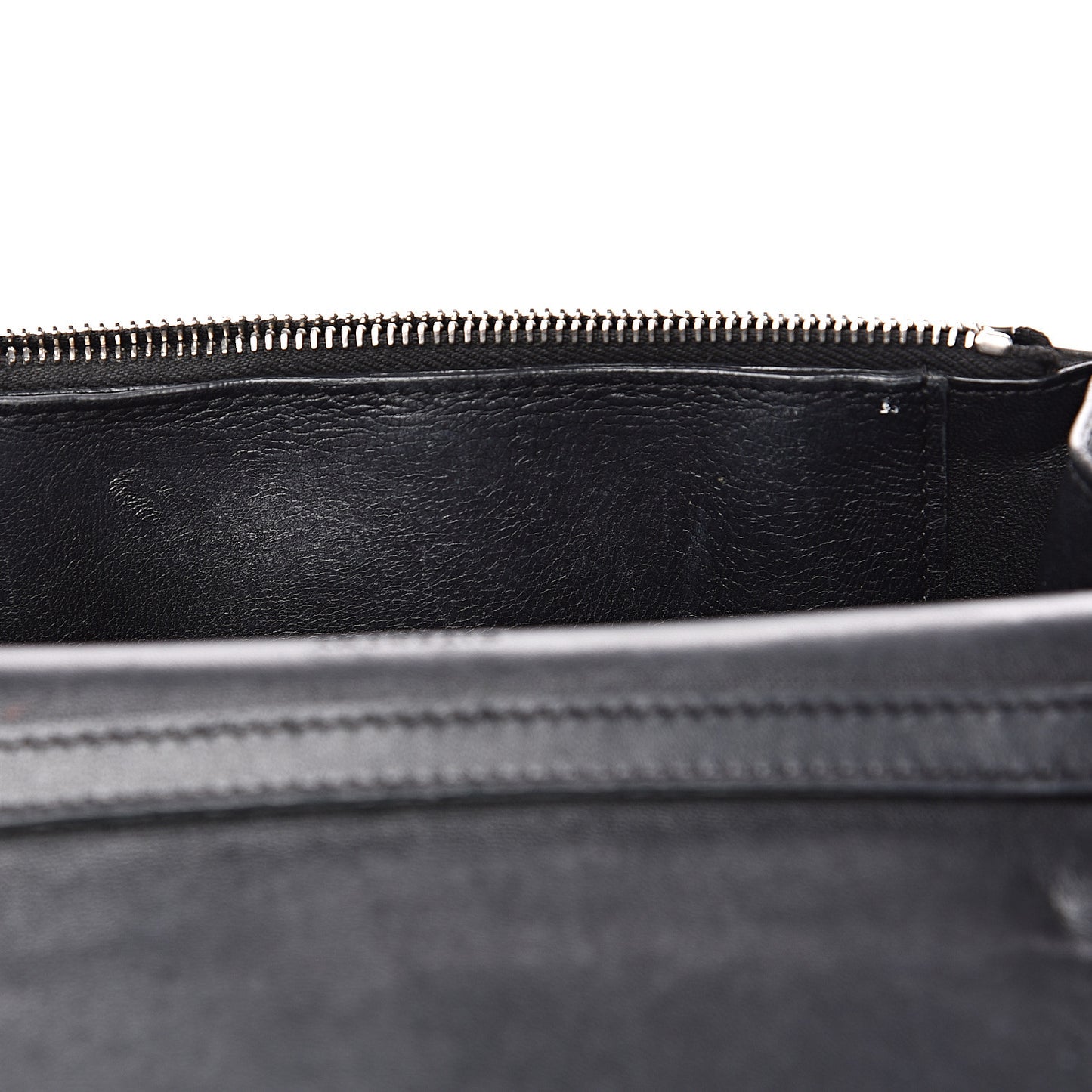 Calfskin Star Pandora Chain Wallet Black