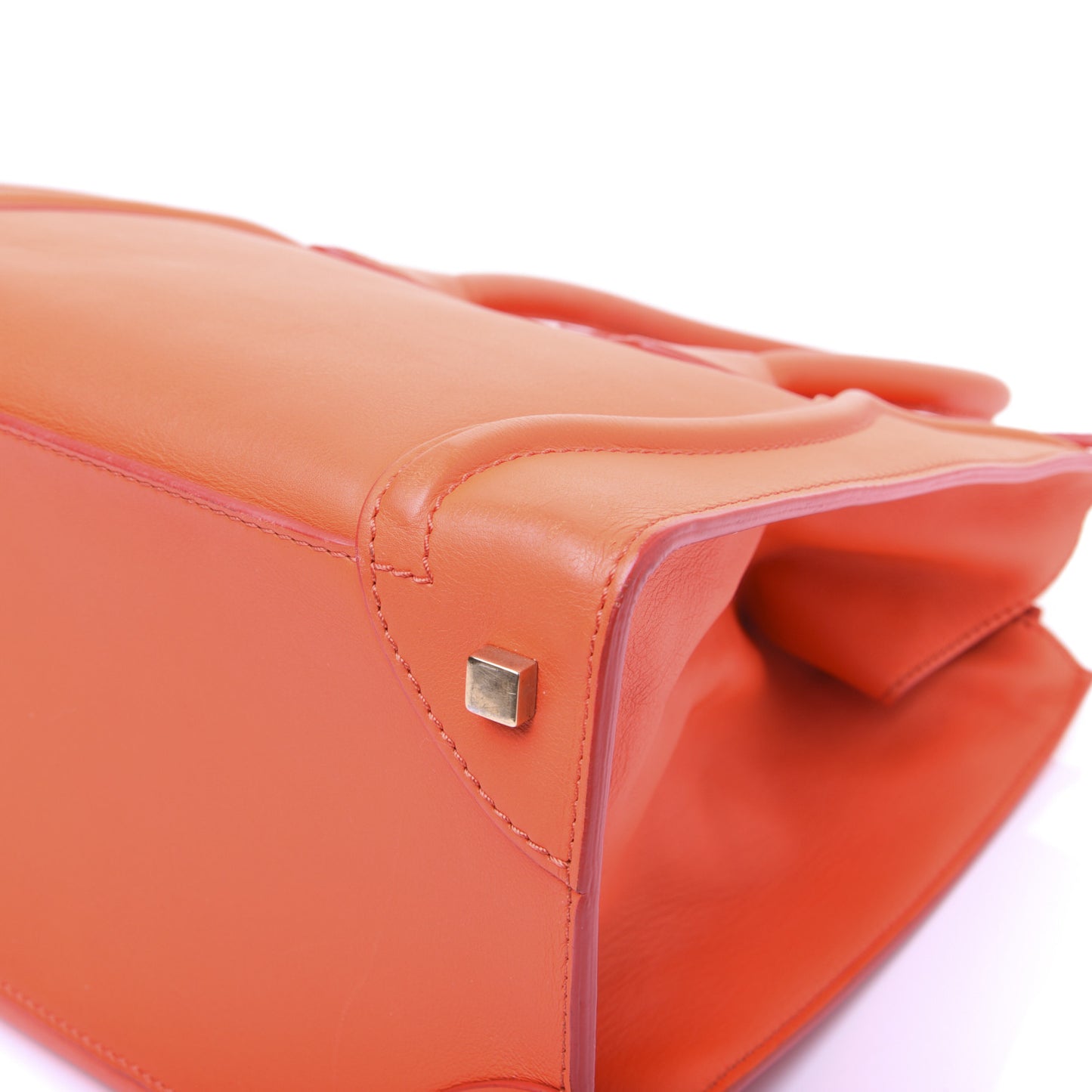 Smooth Calfskin Micro Luggage Fluo Orange