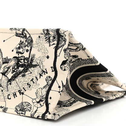 Christian Dior Canvas Zodiac Toile De Jouy Embroidered Medium Book Tote Latte 8 of 9