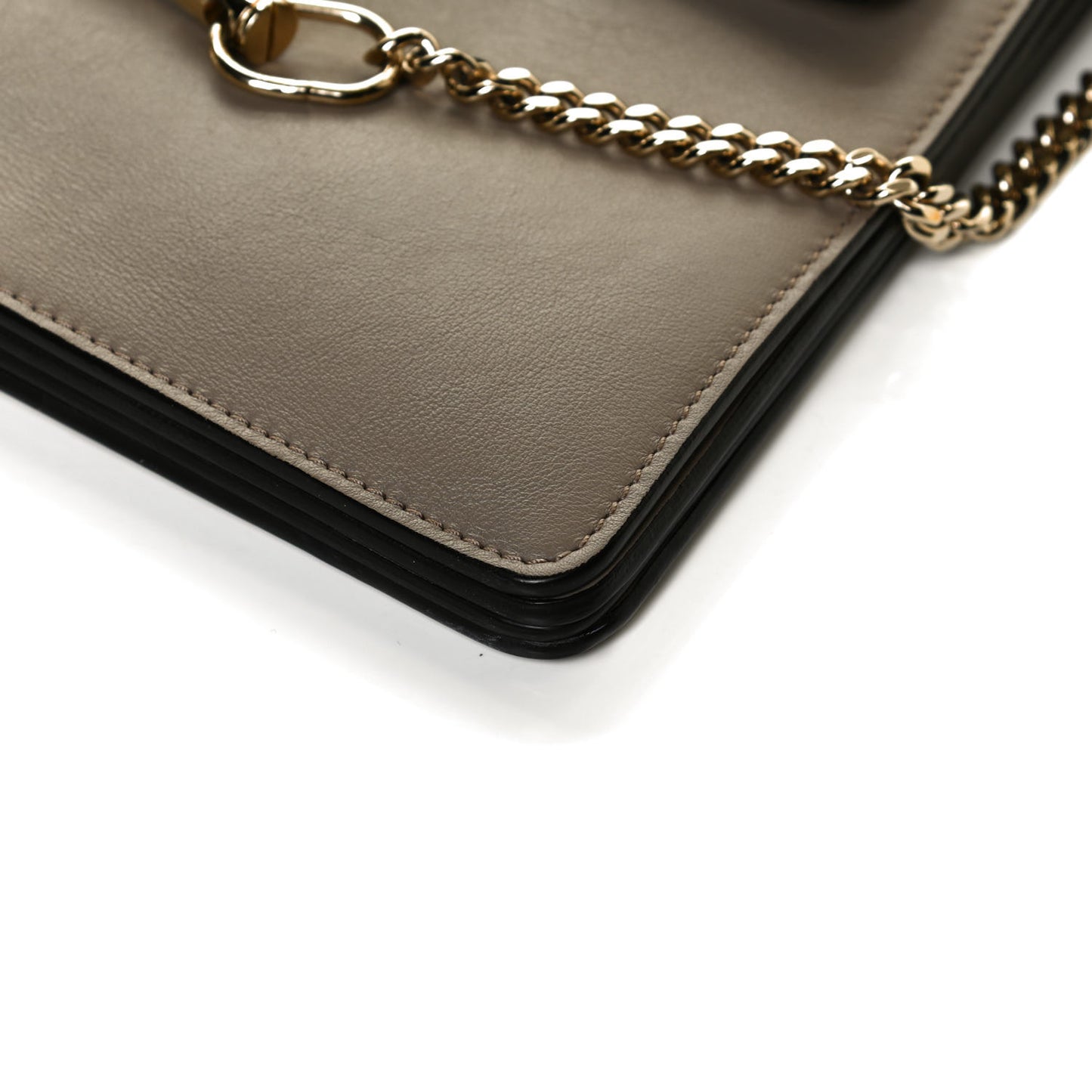 Calfskin Suede Medium Faye Shoulder Bag Motty Grey