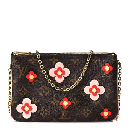 Louis Vuitton Monogram Blooming Flowers Double Zip Pochette 1 of 11