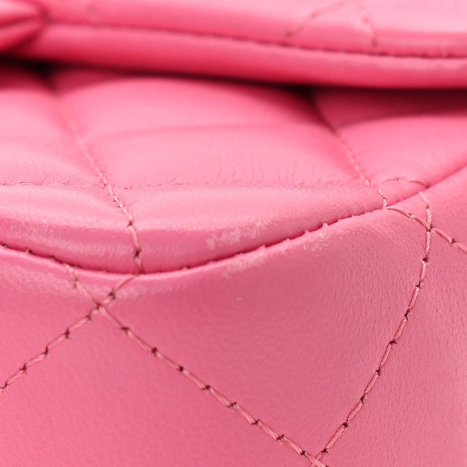 Chanel Lambskin Quilted Mini Square Flap Pink 11 of 11
