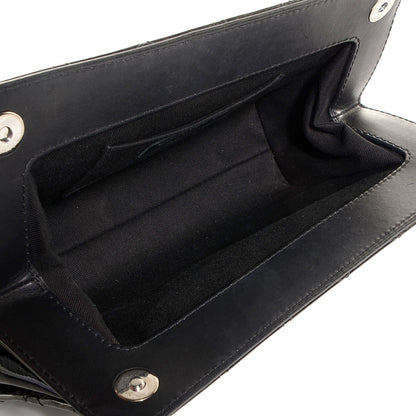 Chanel Patent CC Quilted Timeless Clutch Black 6 of 8