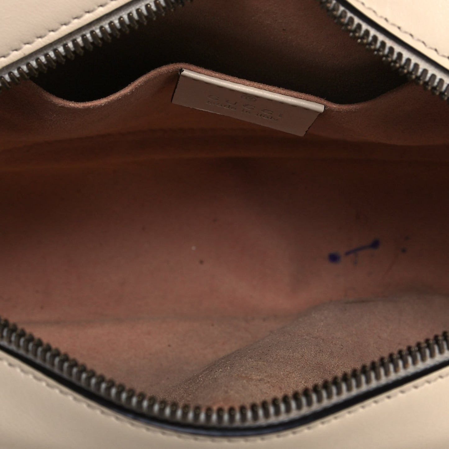 Calfskin Matelasse Small GG Marmont Chain Shoulder Bag White