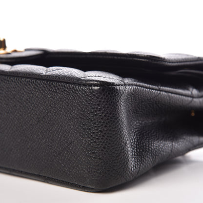 Chanel Caviar Quilted Medium Double Flap Black 7 of 22