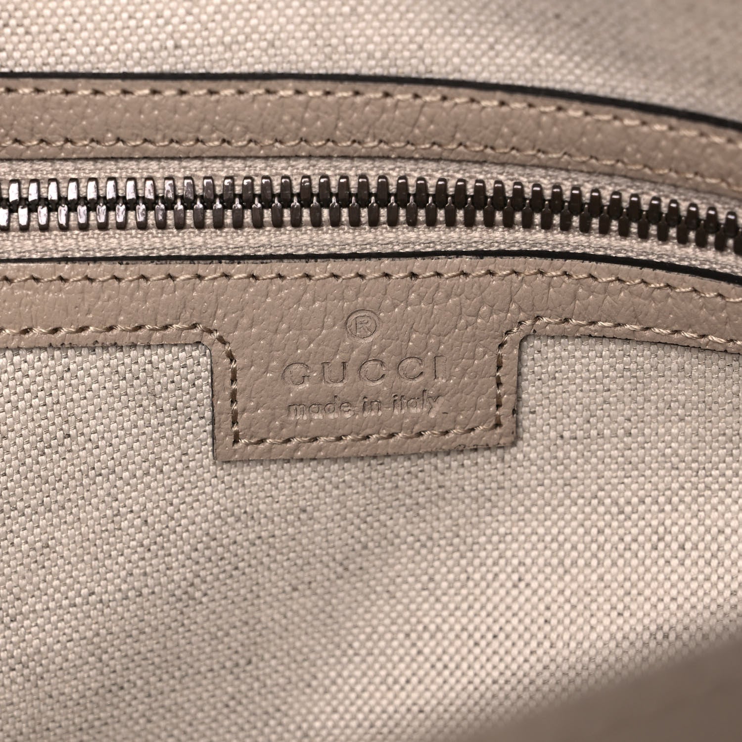 Gucci GG Supreme Monogram Textured Dollar Calfskin Web Small Ophidia Half Moon Hobo Beige Mystic White Oatmeal 6 of 11