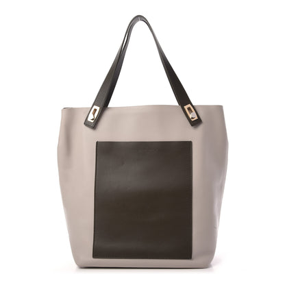 Balenciaga Calfskin Pocket Tote M Taupe 1 of 9