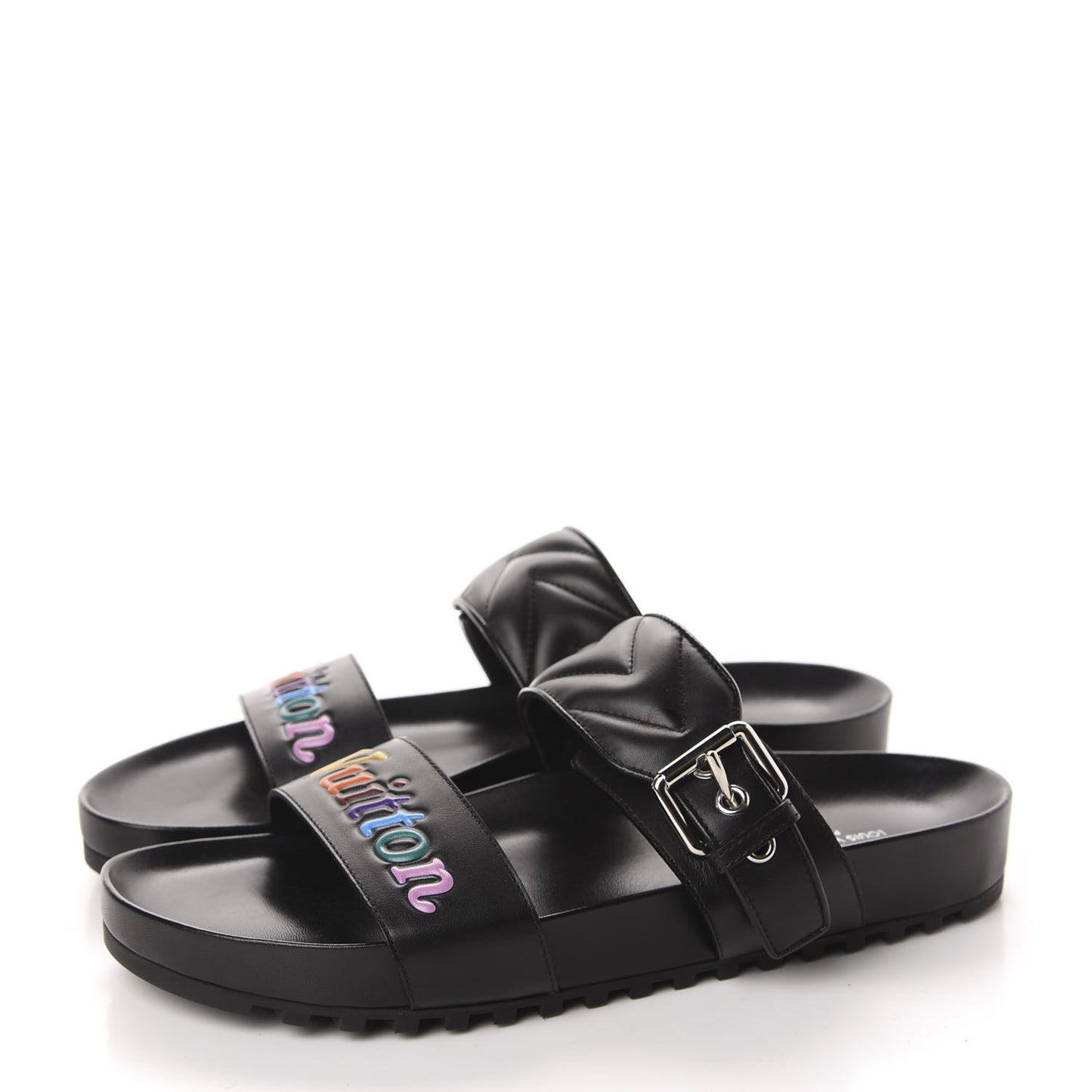 Calfskin New Wave Bom Dia Mule Sandals 41 Black