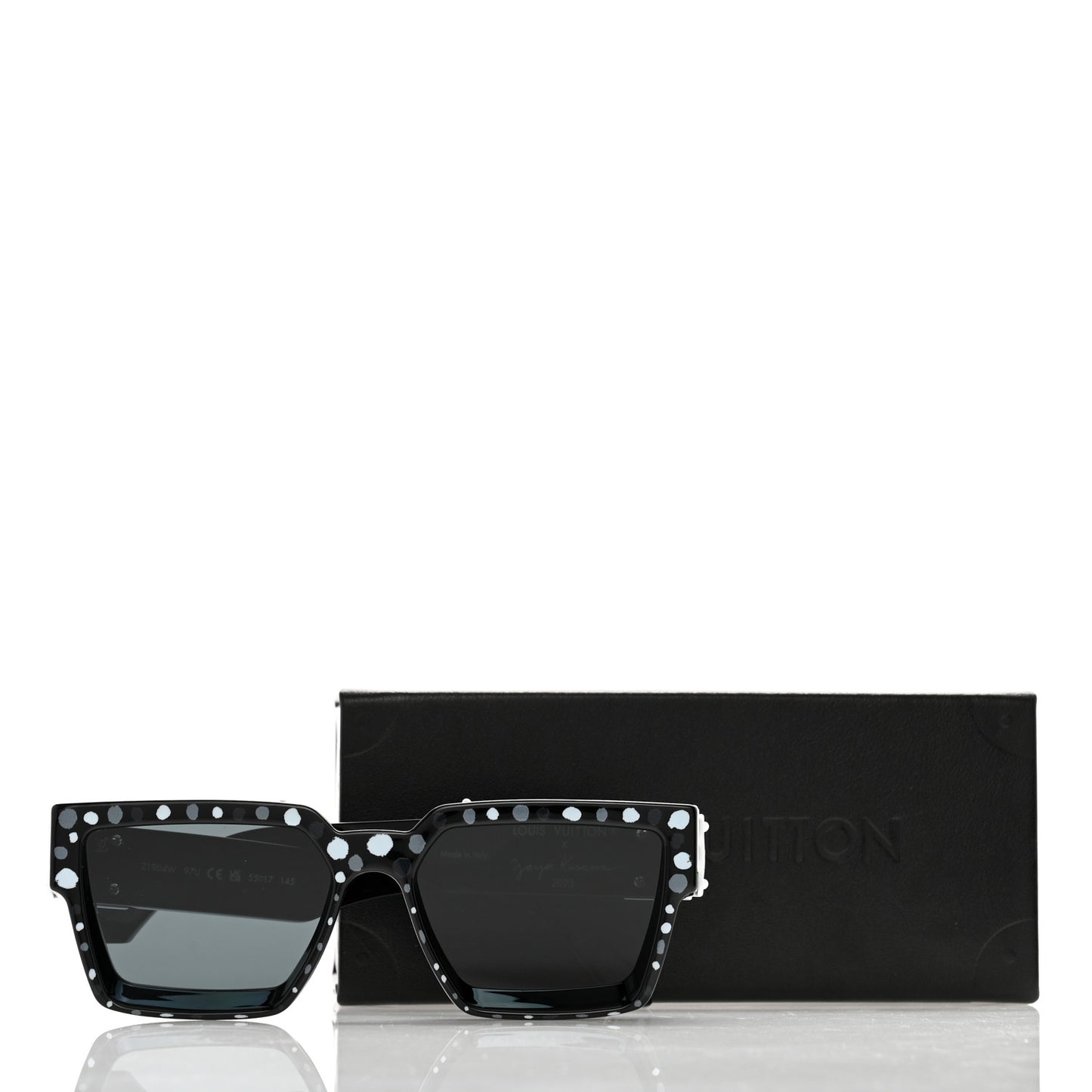 LV X YK Painted Dots 1.1 Millionaires Sunglasses Z1904W Black