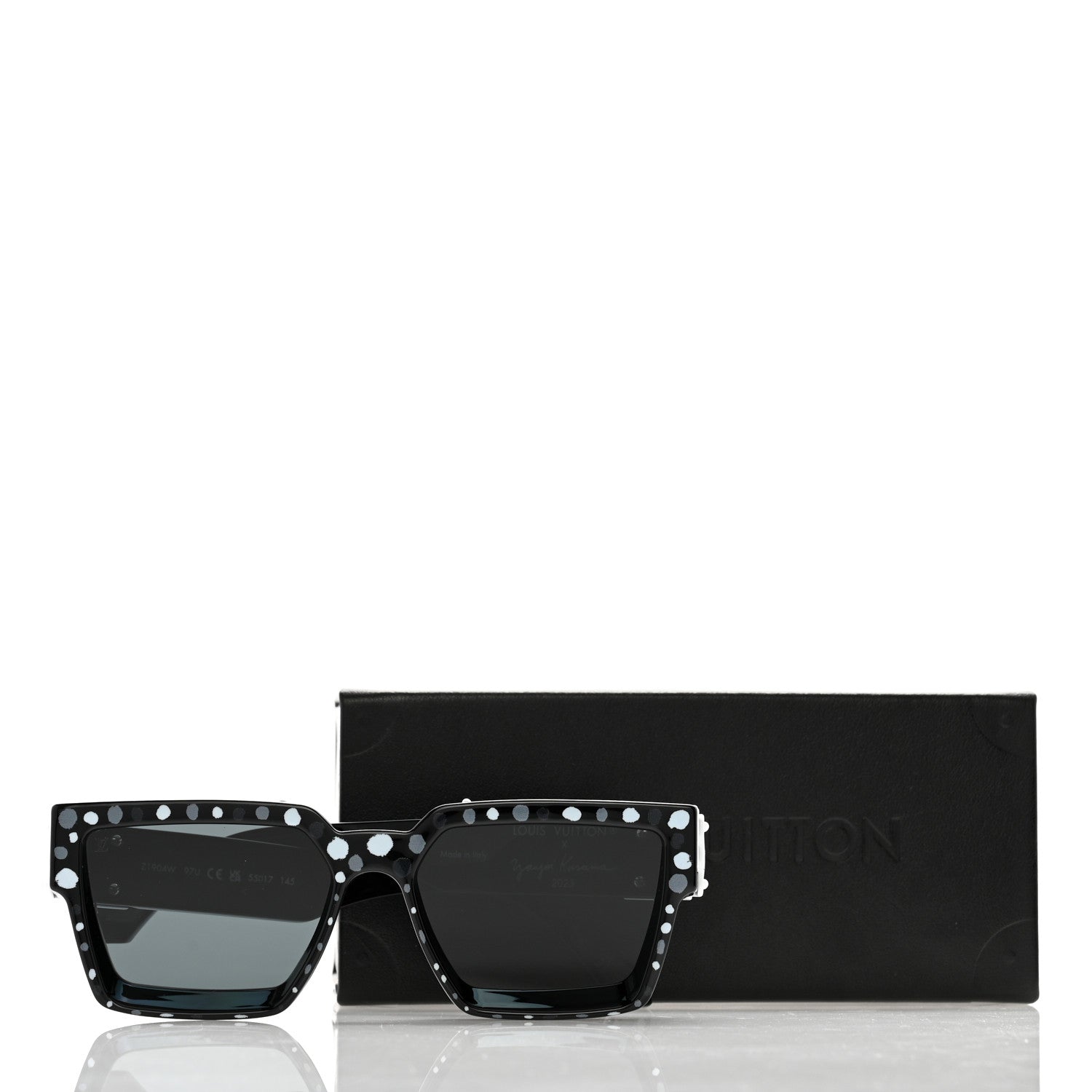 Louis Vuitton LV X YK Painted Dots 1.1 Millionaires Sunglasses Z1904W Black 10 of 10
