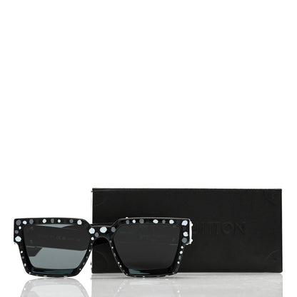 Louis Vuitton LV X YK Painted Dots 1.1 Millionaires Sunglasses Z1904W Black 10 of 10