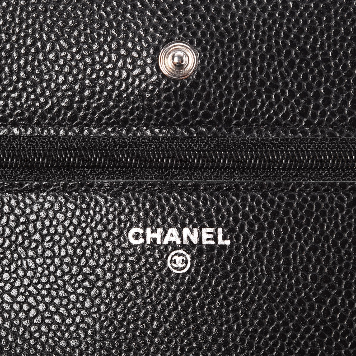Chanel Caviar Quilted Wallet On Chain WOC Black 6 of 8