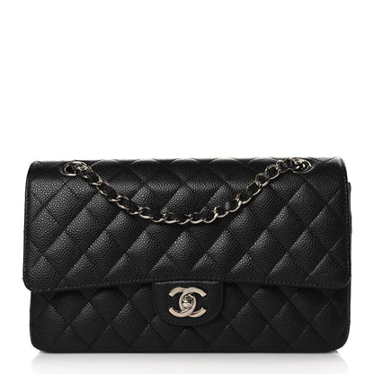 Chanel Caviar Quilted Medium Double Flap Black 1 of 9