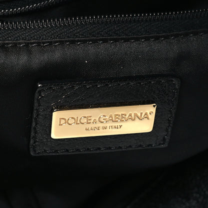 Dolce & Gabbana Calf Hair Leopard Print Satchel Black 6 of 10