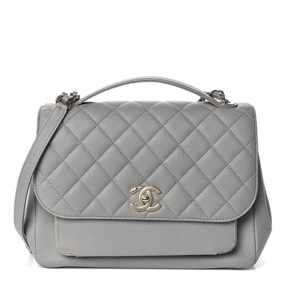 Chanel Caviar Quilted Large Business Affinity Flap Grey 1 of 11