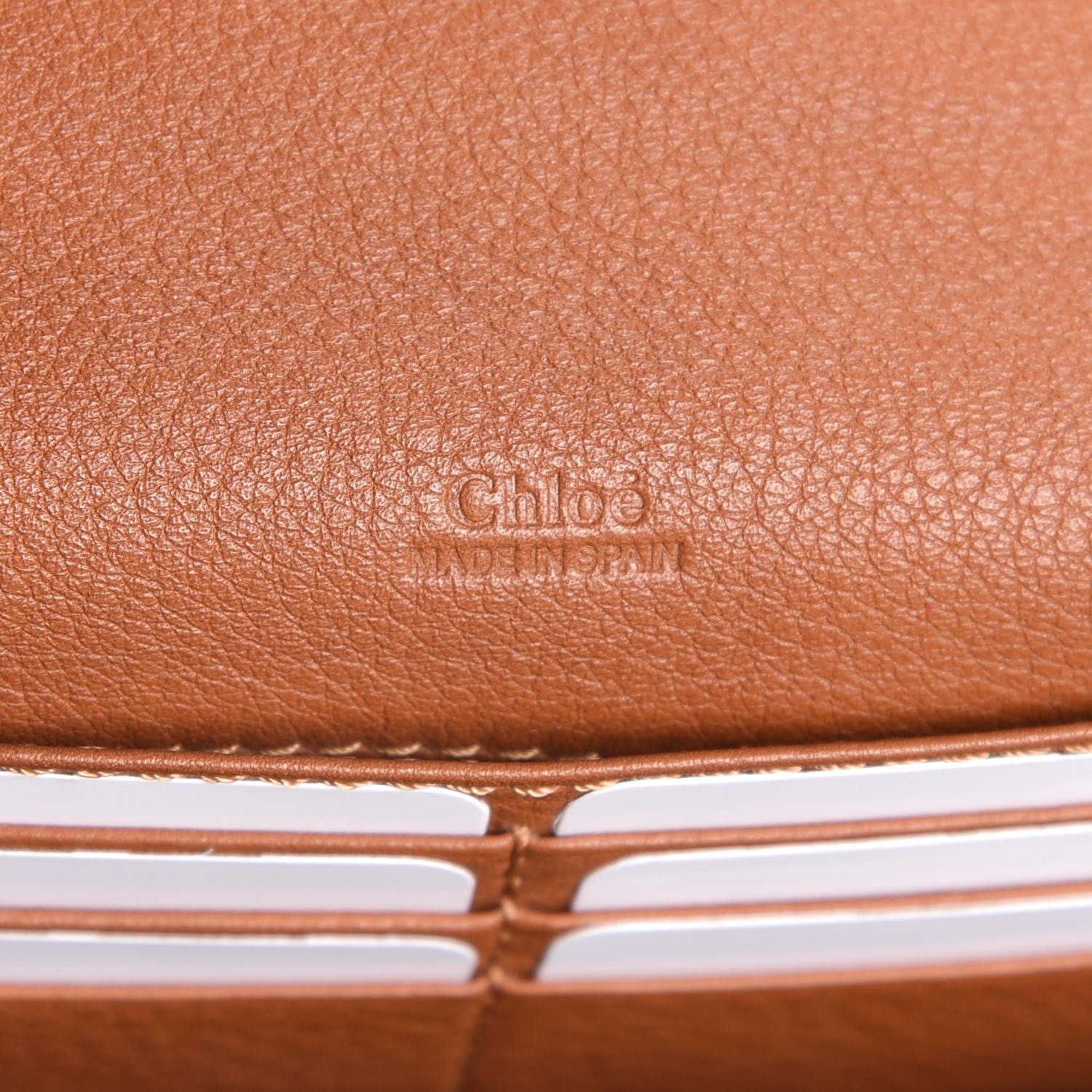 Chloe Calfskin Marcie Continental Flap Wallet Tan 14 of 16