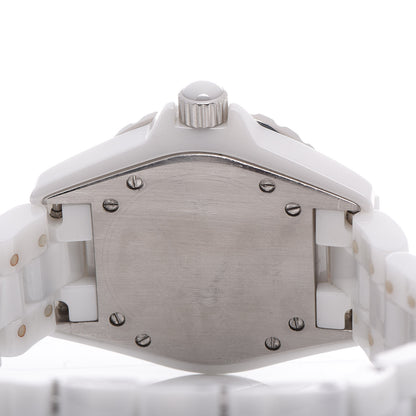 Chanel Stainless Steel Ceramic Pink Sapphire 33mm J12 Quartz Watch White 5 of 8