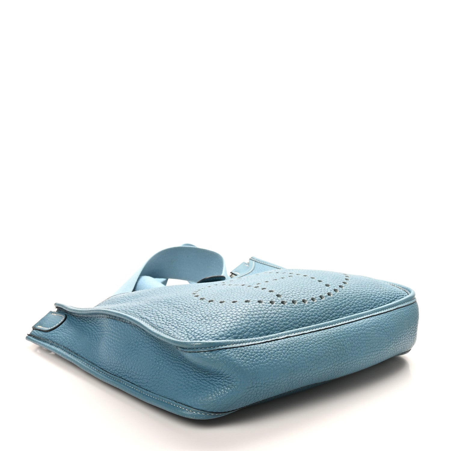 Hermes Taurillon Clemence Evelyne PM Blue Jean 4 of 10
