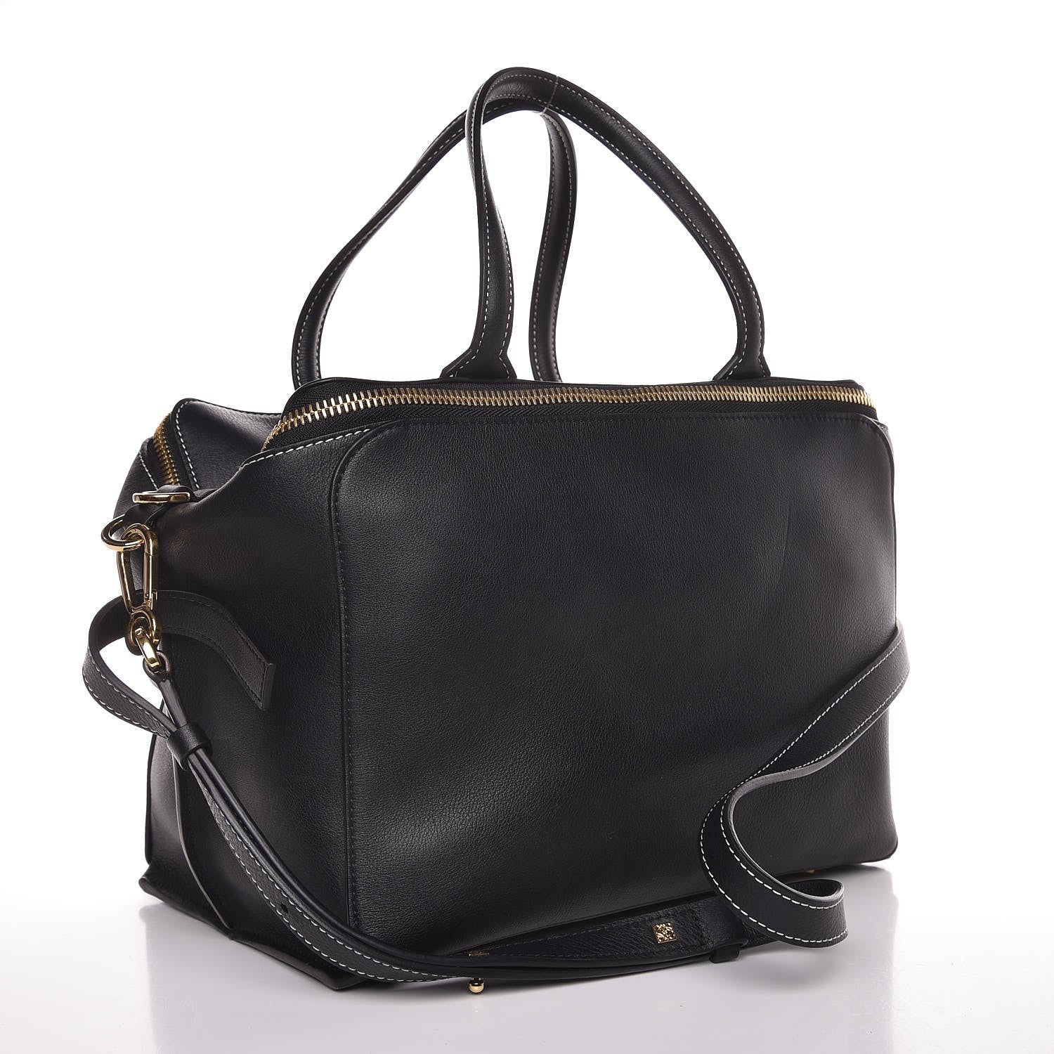 Loewe Calfskin Triple Zip Tote Black 4 of 10