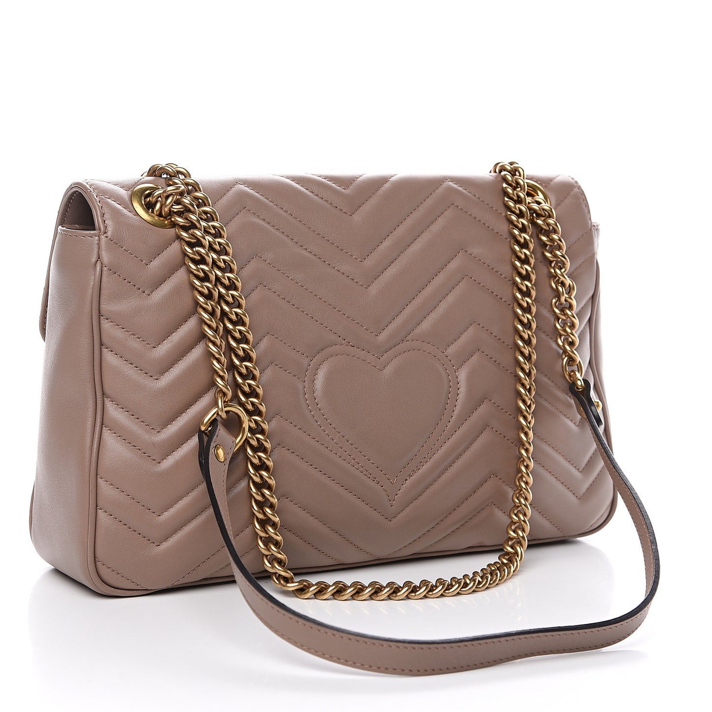 Calfskin Matelasse Medium GG Marmont Shoulder Bag Porcelain Rose
