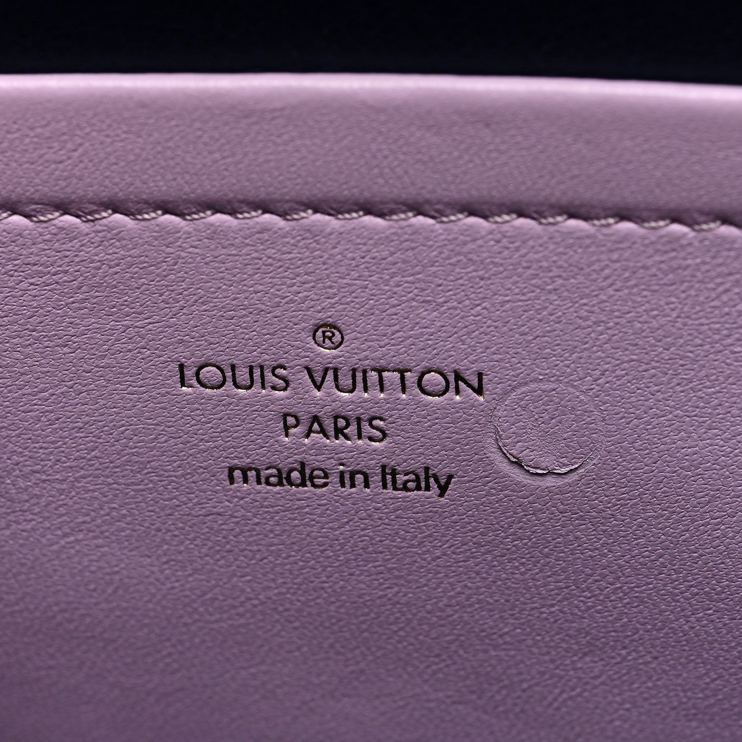 Louis Vuitton Lambskin Embossed Monogram Pochette Coussin Parme 6 of 8