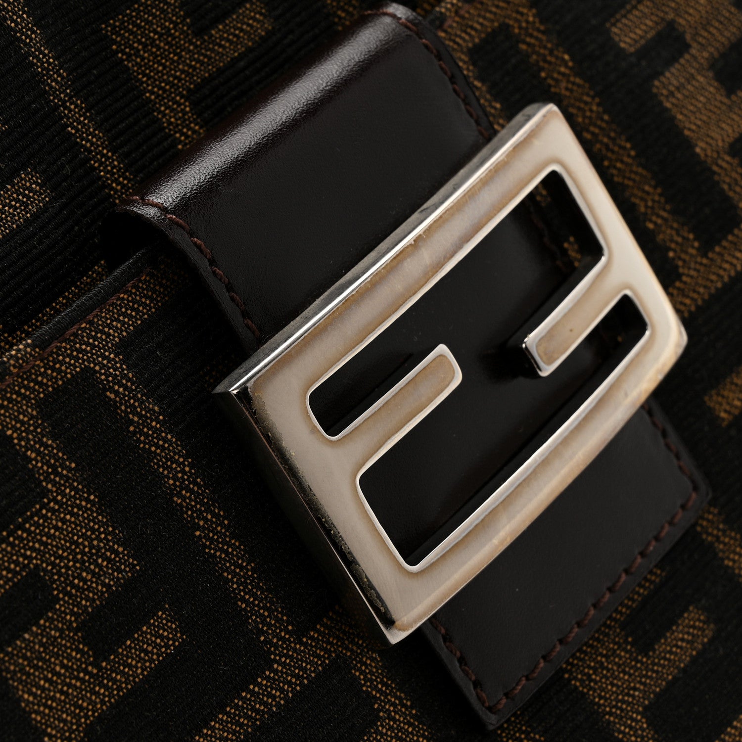 Fendi Zucca Baguette Shoulder Bag Tobacco 11 of 12