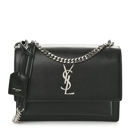 Saint Laurent Calfskin Medium Monogram Sunset Black 1 of 11