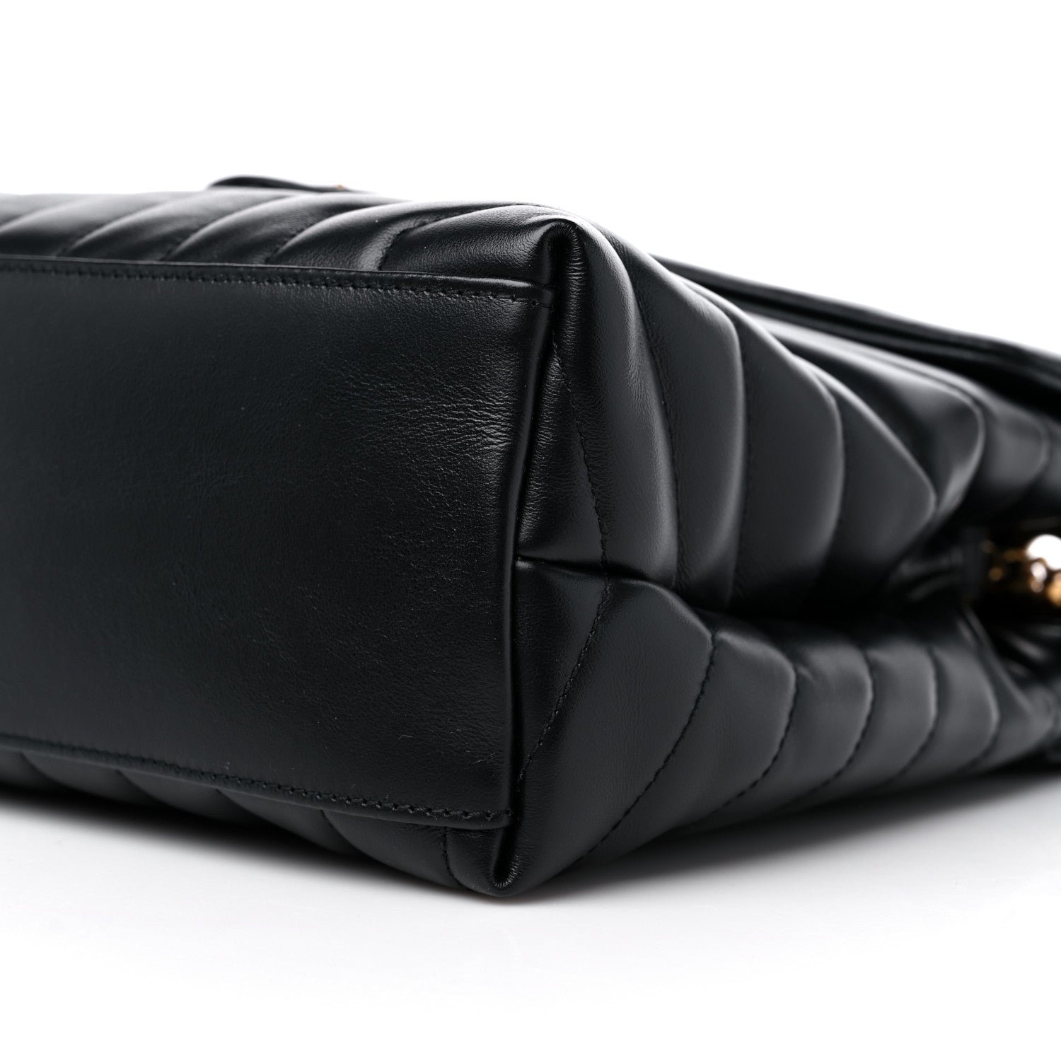 Saint Laurent Calfskin Y Quilted Monogram Medium Loulou Chain Satchel Black 9 of 9