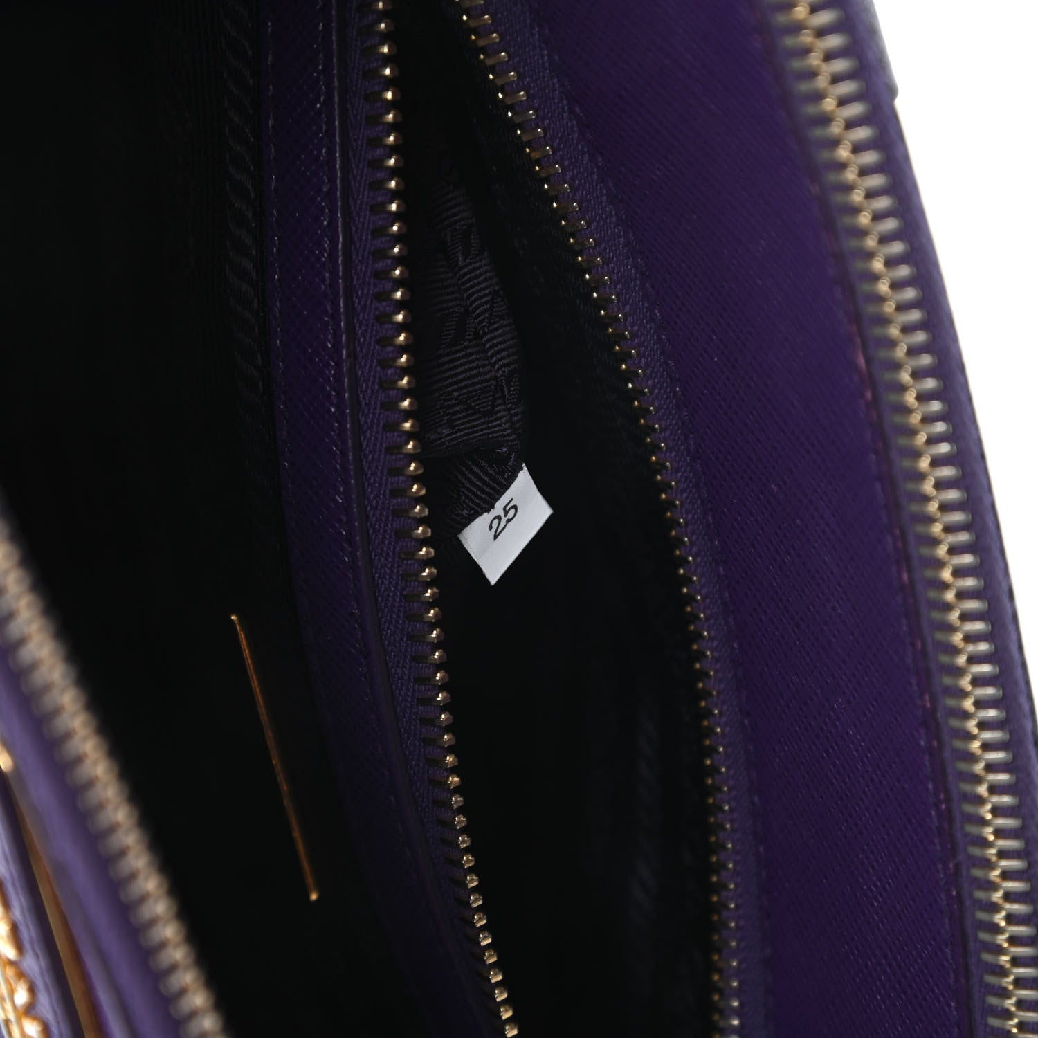 Prada Saffiano Small Galleria Double Zip Tote Viola 9 of 12